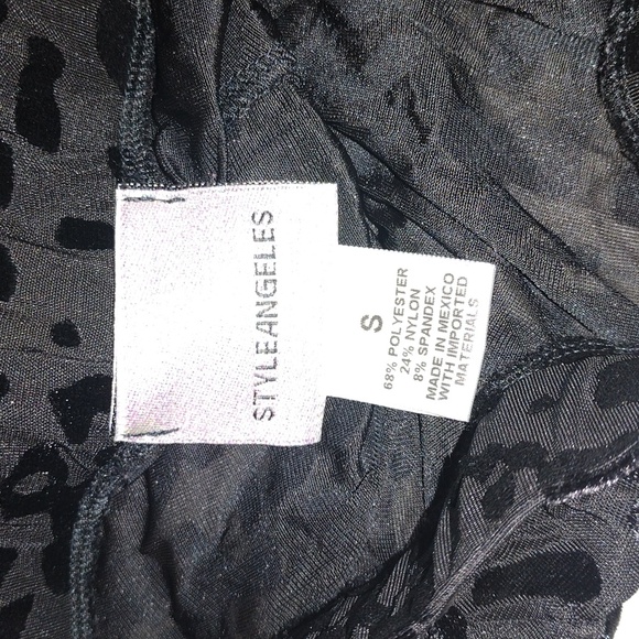 Animal Print Sheer Leggings - Picture 3 of 6